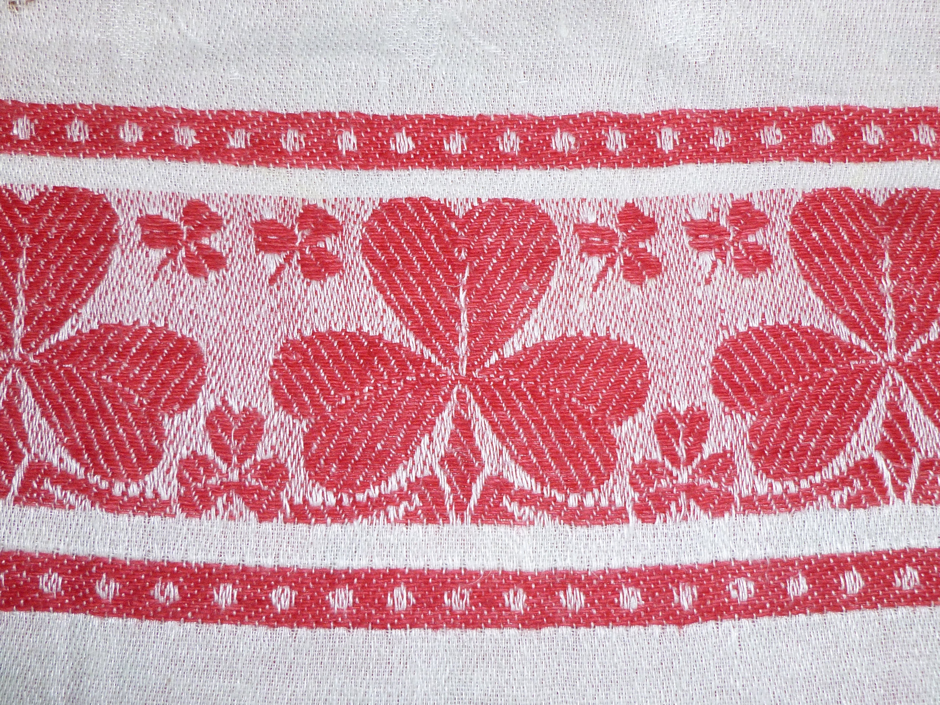 アンティーク ヴィンテージ ダマスク リネン タオル ~ スプラッシャー