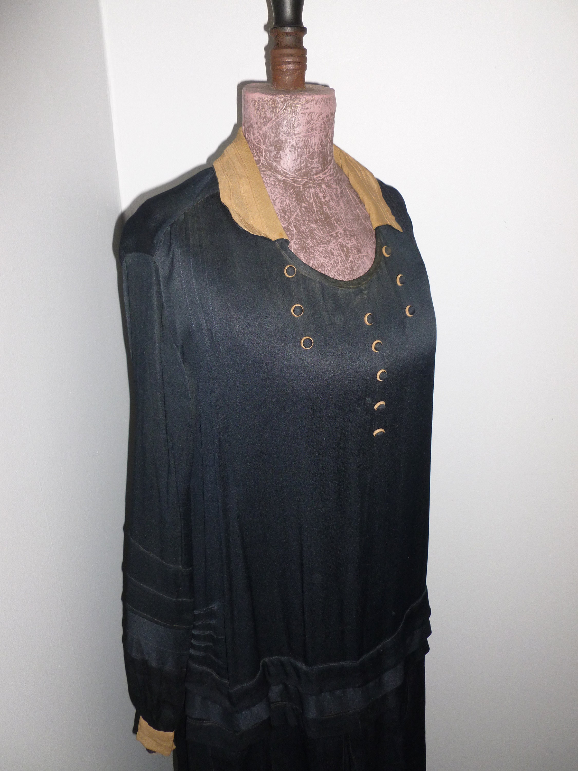 Fabulous Antique Edwardian Drop Waist Silk Dress 1920s 1930s | Etsy