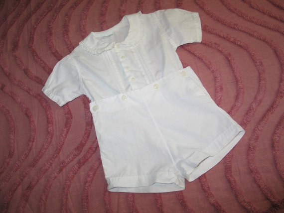 Darling Antique Vintage 1930's~Young Boys Romper-… - image 1