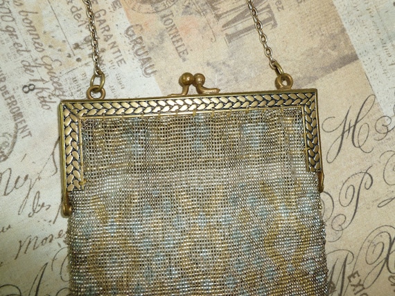 ANTIQUE EARLY 1900s Beaded Bag French Purse Vinta… - image 2