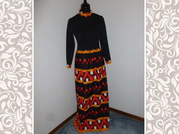 Vintage 1960s 1970s Dress "HOB-NOBBER Naturally" … - image 1