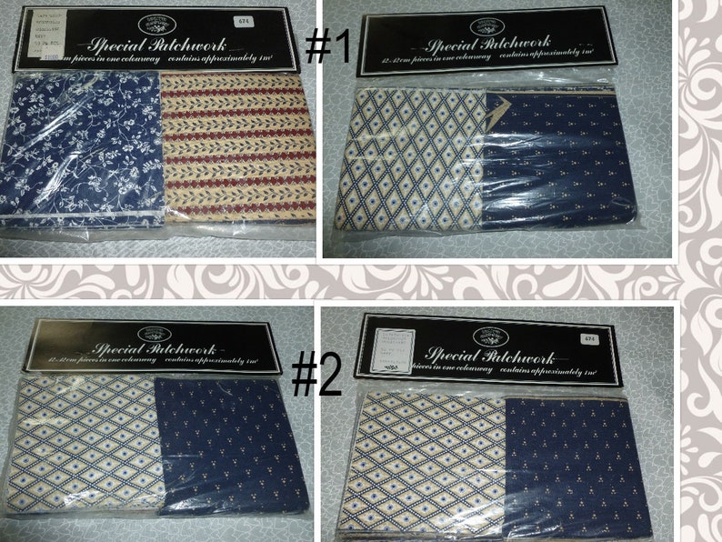 NIP Vintage Laura Ashley Patchwork Pieces Quilt fabric charm squares image 8
