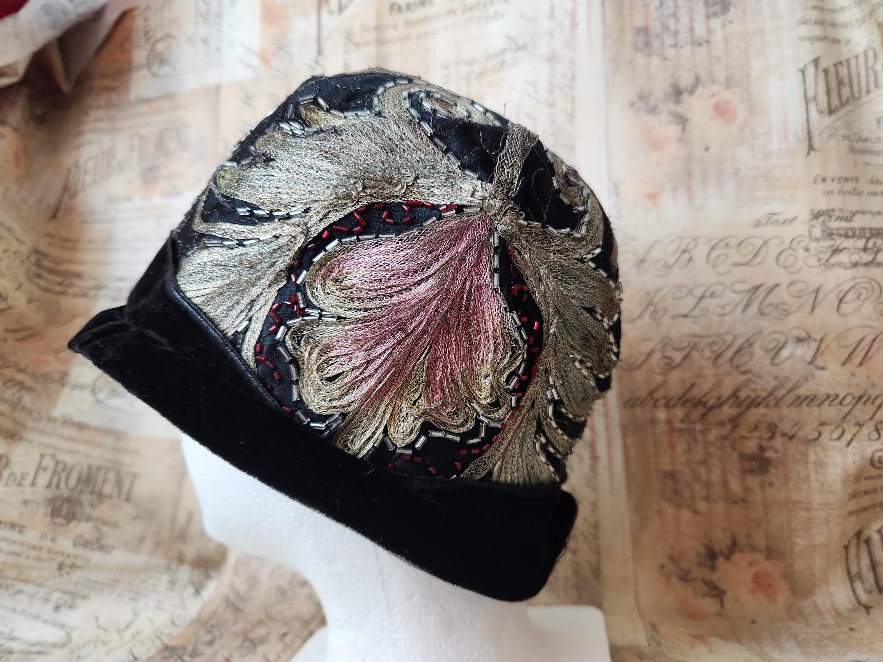Antique Vintage 1920s Beaded Hat - Etsy