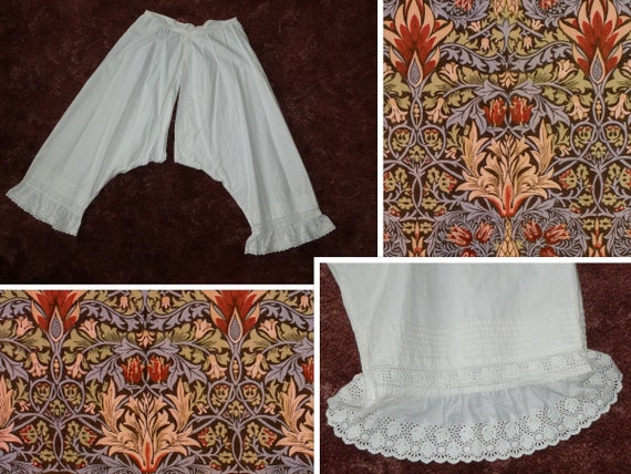 Antique French Fashion Doll Undergarments, Corset Slip Split Crotch Onesie  Pantaloons