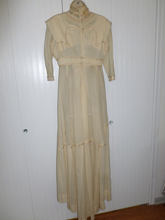 Edwardian Wedding Dress /Gown -Antique Vintage 19… - image 10