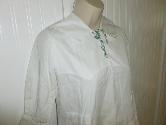 Cute Vintage SAILOR Blouse Shirt 1940s 1950s Nava… - image 2