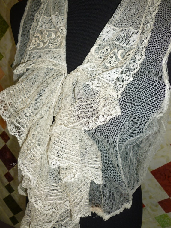 Antique Victorian Mixed Lace Camisole-Vintage Edw… - image 5