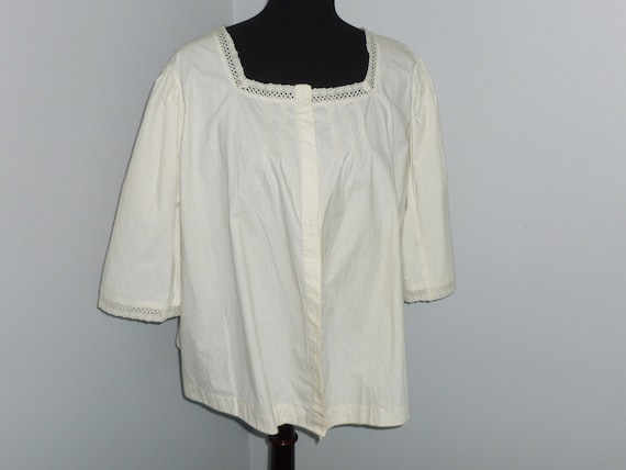 Antique Victorian Blouse-Edwardian Corset Cover Ca