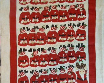 Towel Vintage "SANTA WAITING" Ulster Ireland Towel UNUSED St Nicolas Splasher