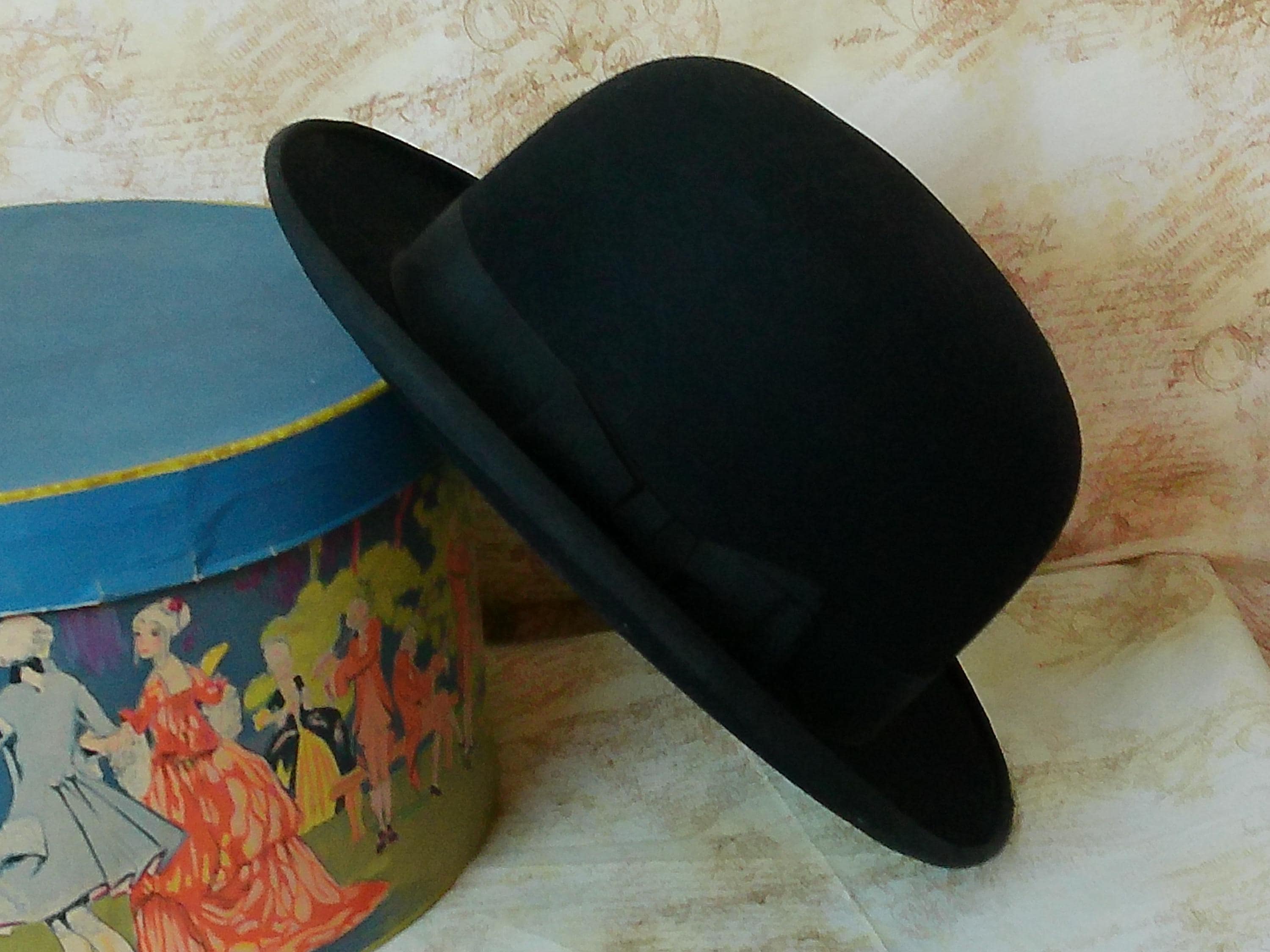 Antique Bowler Hat MAURICE ROTHSCHILED Size 6 7/8 Vintage