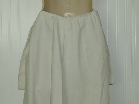 Antique Edwardian LINEN Skirt c1900s Walking Skir… - image 9
