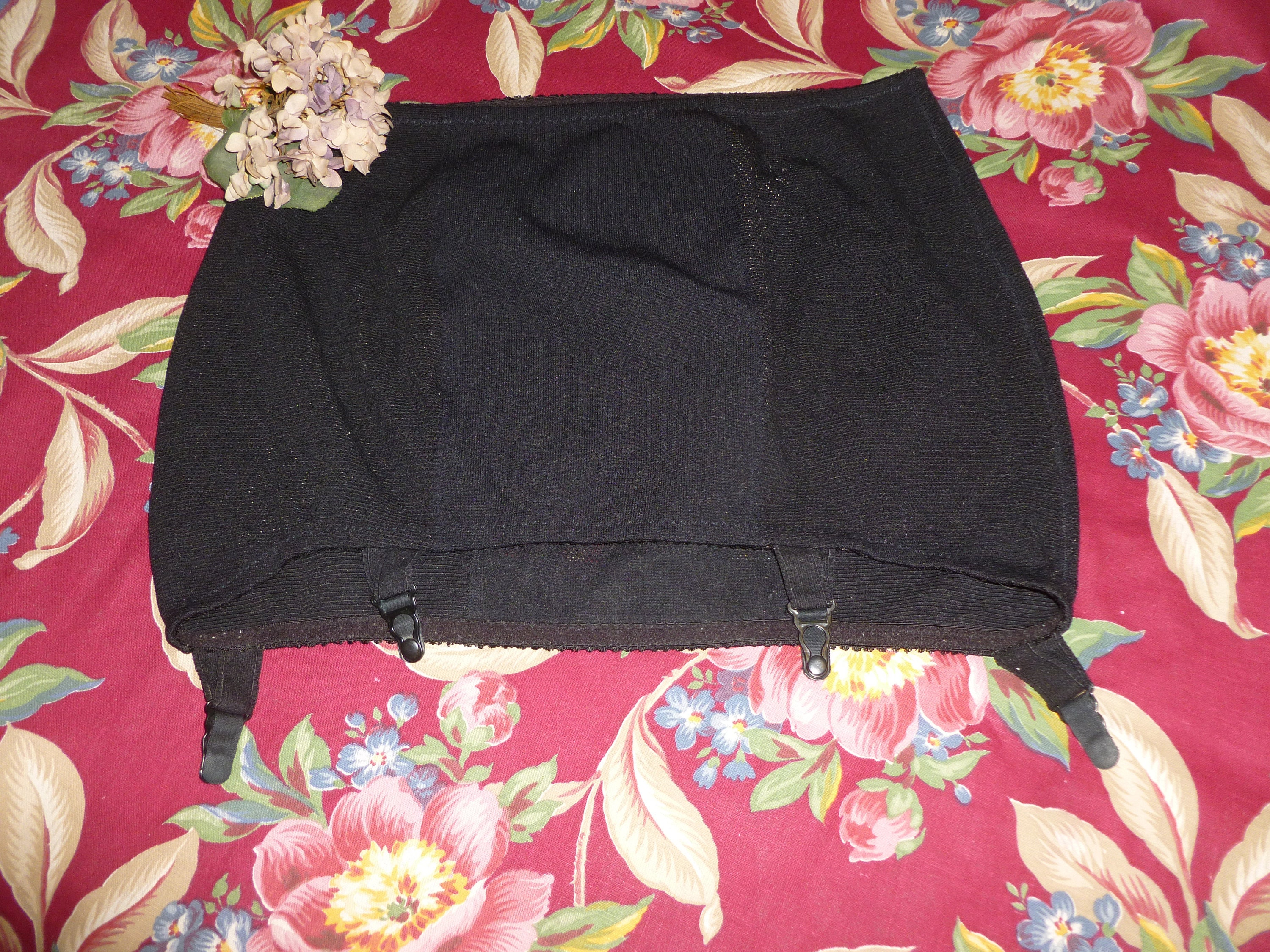 Lot Vintage Women's Black Half-slips And Vintage Black Girdle Garters Never  Worn #4558