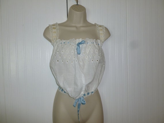 Antique Lace Camisole Embroidered Lace Vintage Vi… - image 1