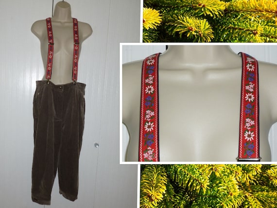 Vintage Austrian Bavarian Lederhosen Knickers Pan… - image 1