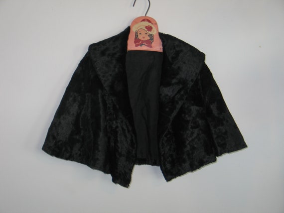 Antique Fur Cape Young Girls Antique Jacket Coat … - image 2