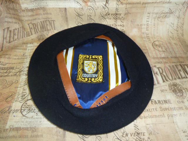 Vintage Basque Authentic French Beret 100% Wool Navy Blue  display picture 2