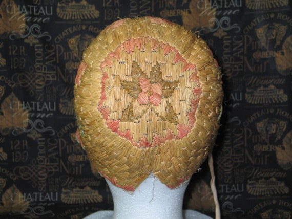 RARE- 1920s bathing cap-woven straw-Flapper Swim … - image 7