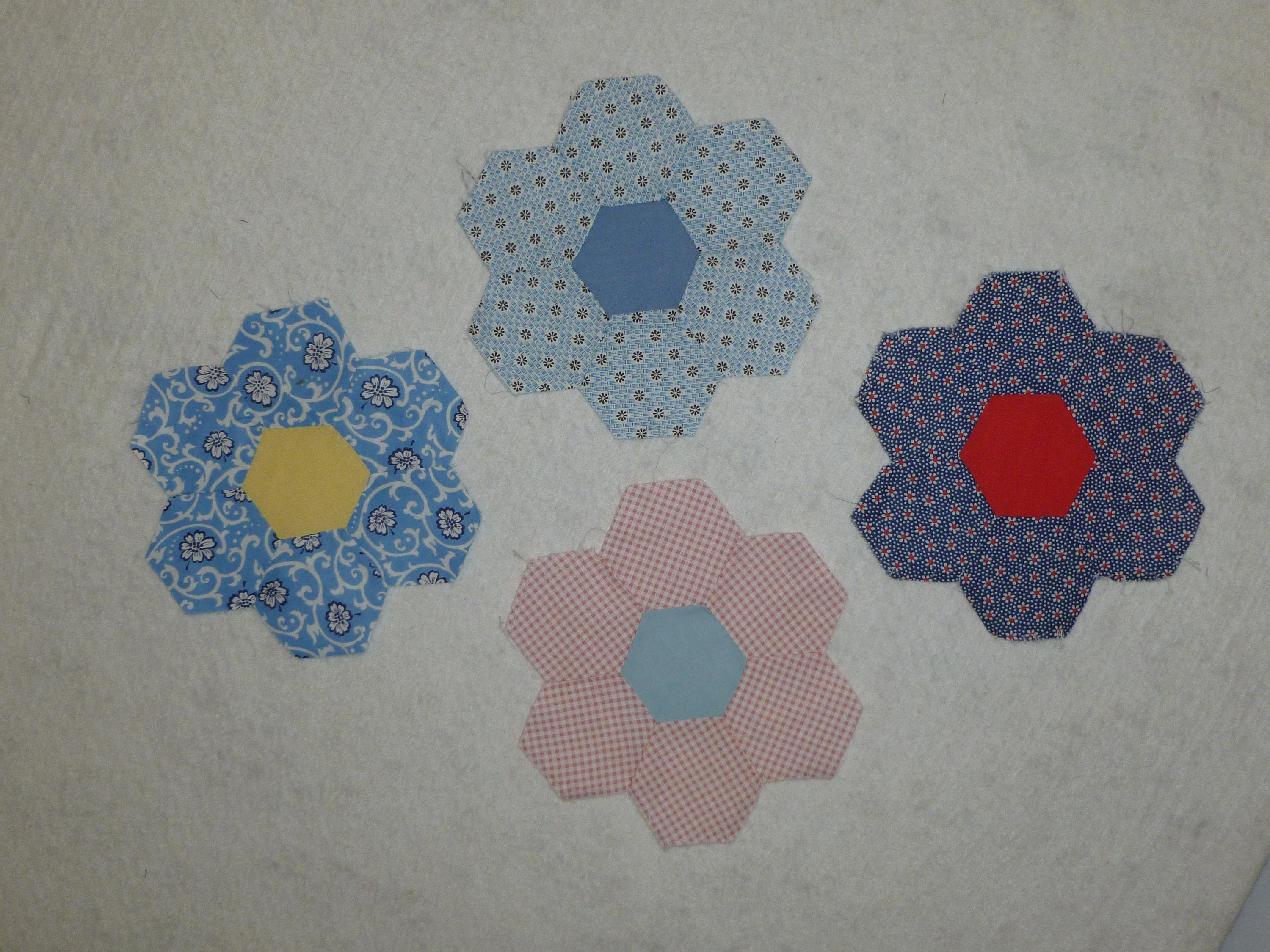 Antique quilt grandmothers flower garden - Etsy 日本