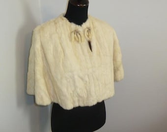 Antique Victorian Ermine Fur Cape Mid to Late 1800s Victorian White Fur Cape Vintage Wedding