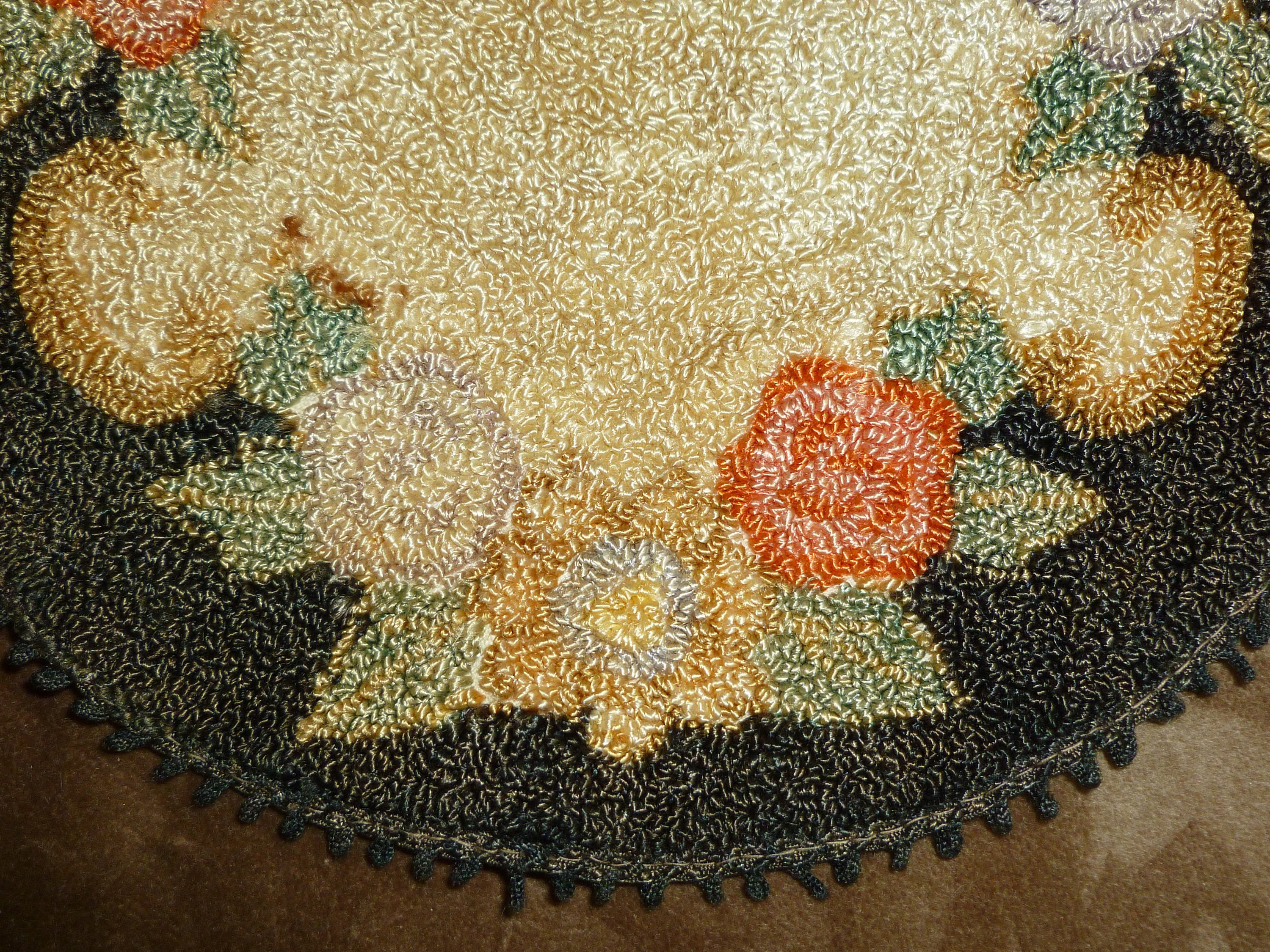 Vintage Antique Needle Punch Doll House Miniatures Rug Doily Etsy