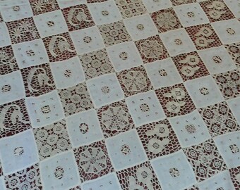 ヴィンテージ クエーカー レース テーブルクロス JUBILEE No. 1006