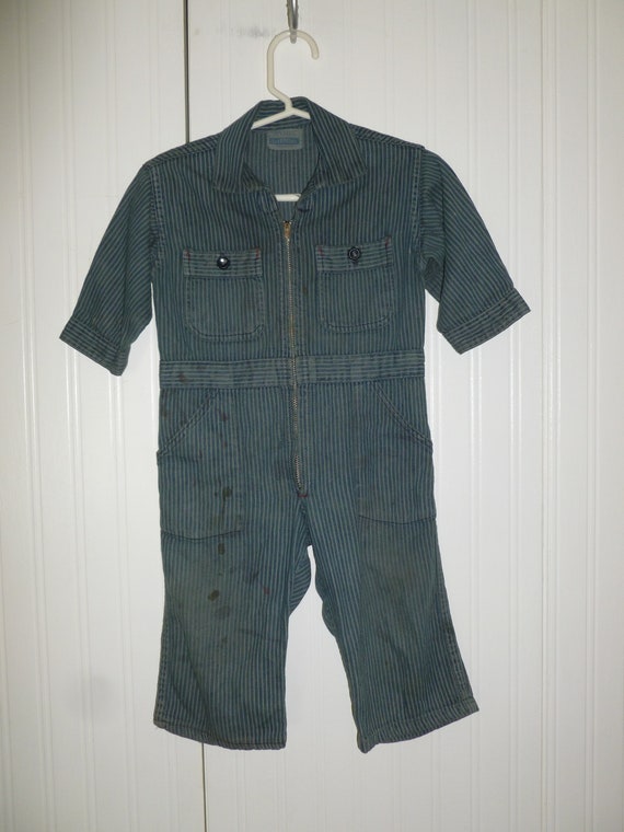 Vintage JcPenney TODDLE TIME Denim Overalls Coveralls… Gem