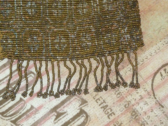 ANTIQUE EARLY 1900s Beaded Bag French Purse Vinta… - image 4