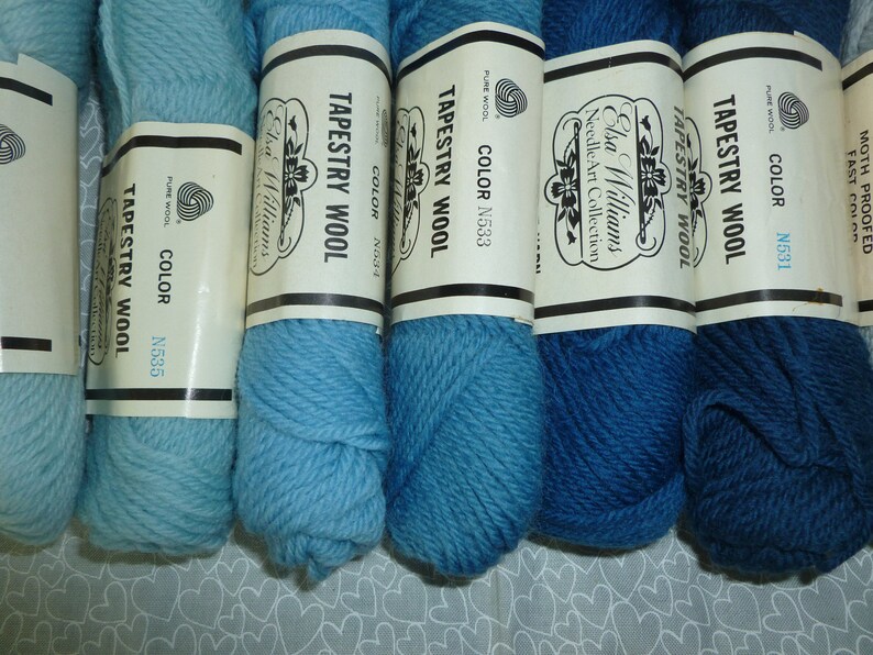 1 Needlepoint Wool Yarn Elsa Williams 100 Wool Crewel Yarn Etsy