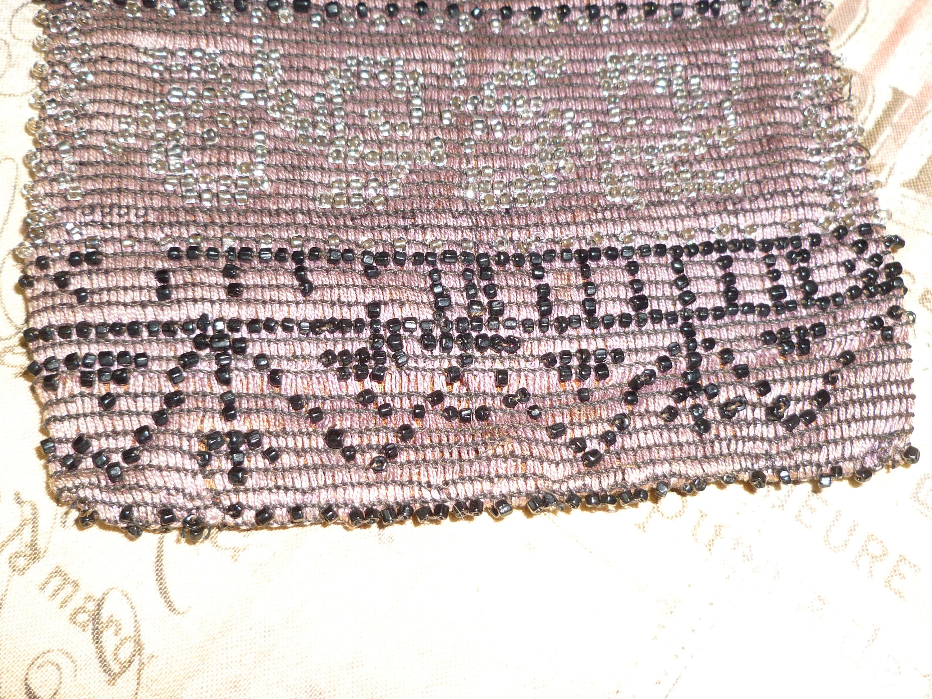 ANTIQUE Beaded Purse Early 1900s Victorian Reticule Purse Germany MICRO ...