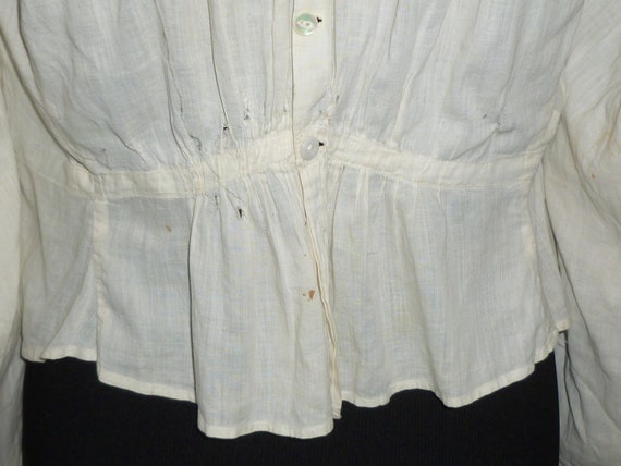 Antique Blouse Victorian Edwardian Delicate Bobbi… - image 7