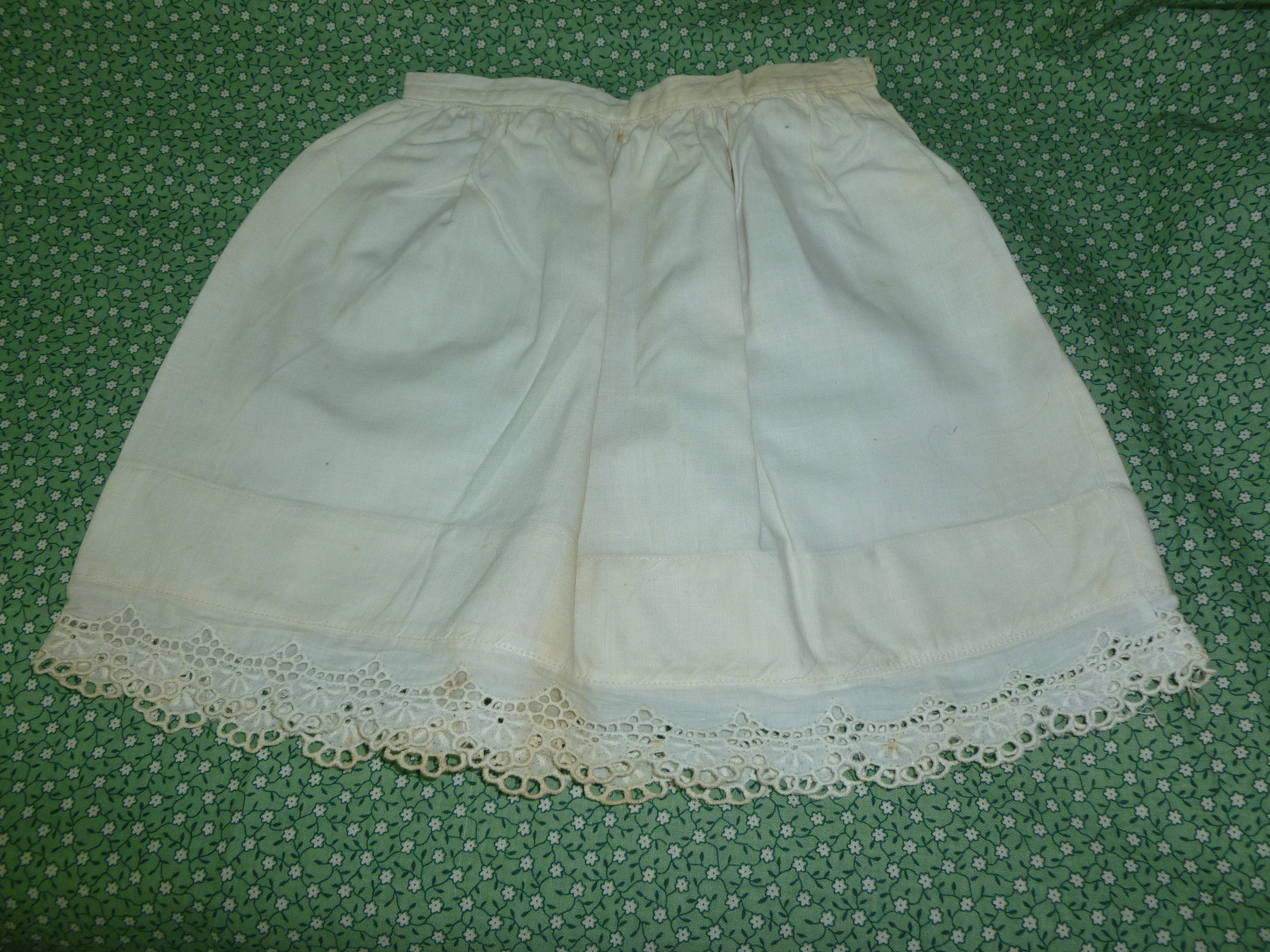 アンティーク ヴィンテージ ドール ペチコート～スカート 刺繍レース