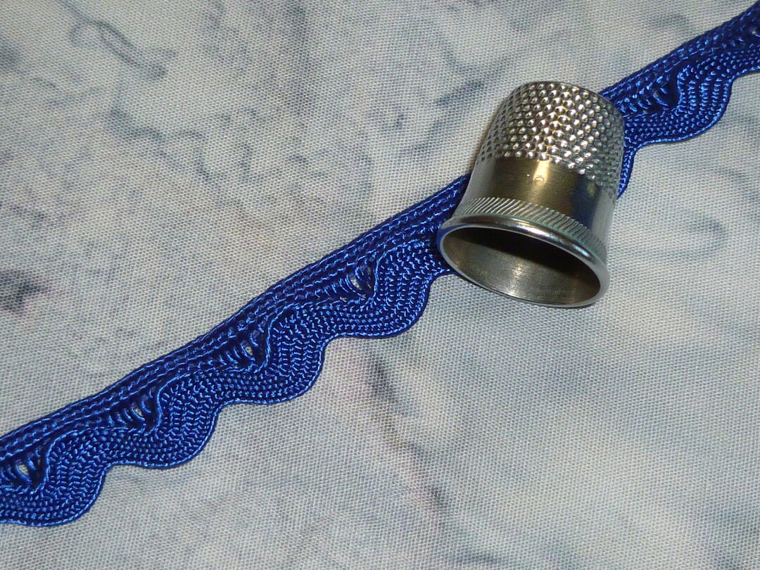 BTY Vintage Royal Blue Trim Edging Rick Rack Clothing Crafts Costume ...