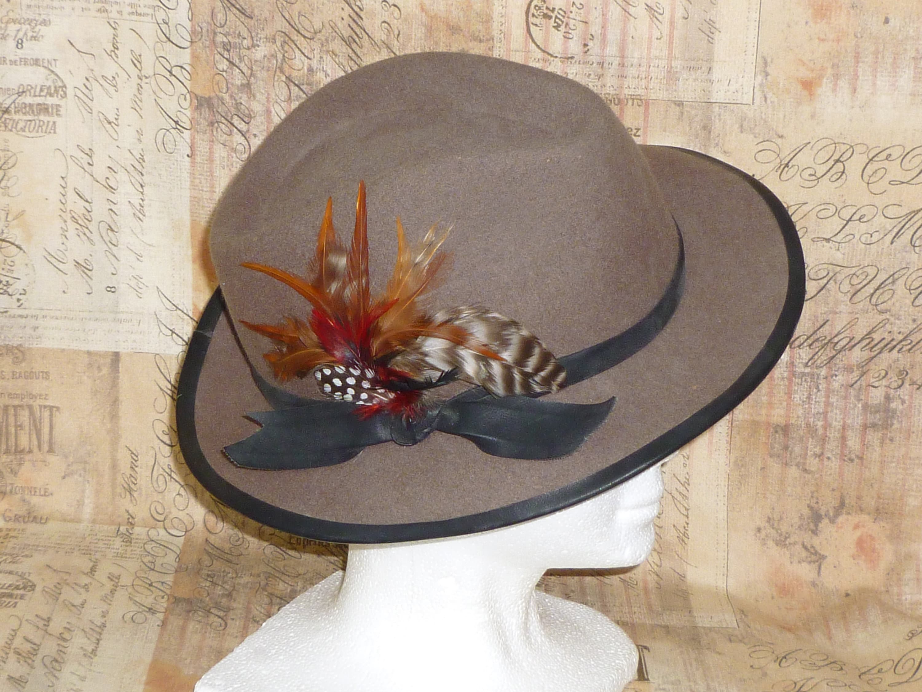 Vintage homburg hat - Etsy 日本