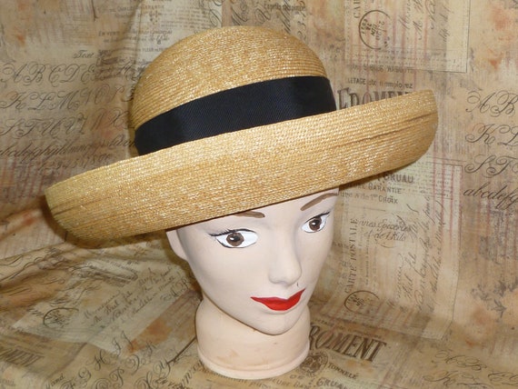 Vintage Straw Hat ANNABEL INGALL Australia Woven … - image 2