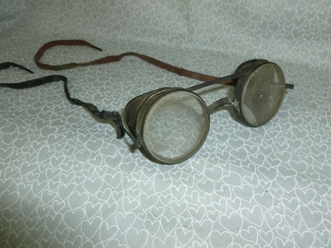 鏡 rad vintage Antique Glasses Vintage WWI Era Roadster Motoring Motorcycle Auto