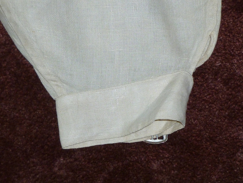 Antique golf pants men's knickers linen button fly Edwardian Flapper original early 1900s image 3