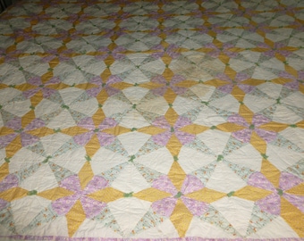 12 アンティーク スター フラワー ブロック ヴィンテージ ハンドメイド