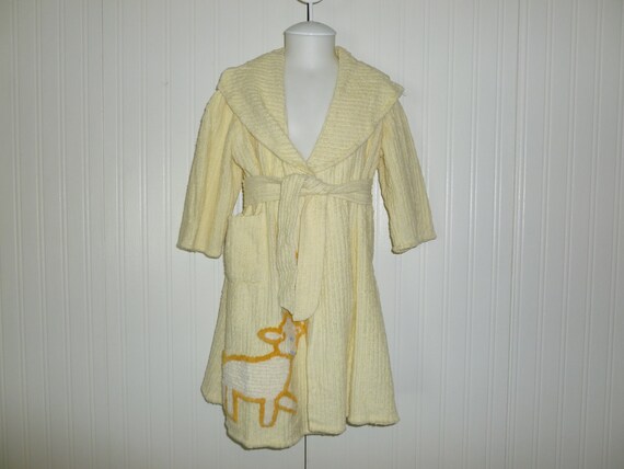 Charming Vintage Childs Chenille Bathrobe-1940s 19