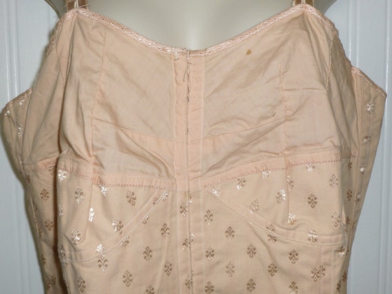 Antique Vintage 1930s 1940s Corset Bralette Camis… - image 4