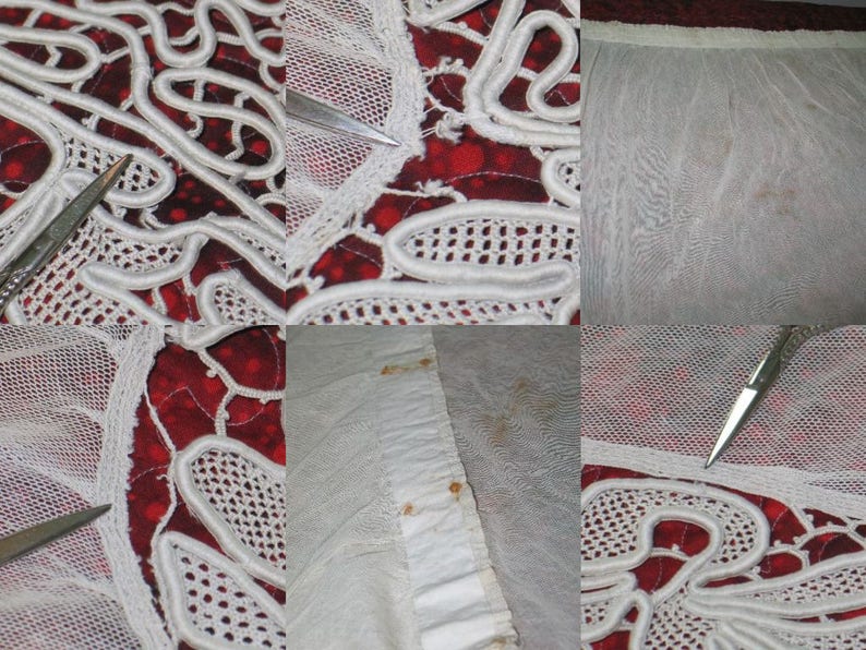 Antique Gros Point Lace 18th century Lace 19th Century Lace Antique Lace Panel Hand Made Lace Venetian Lace Hard To Find Unique