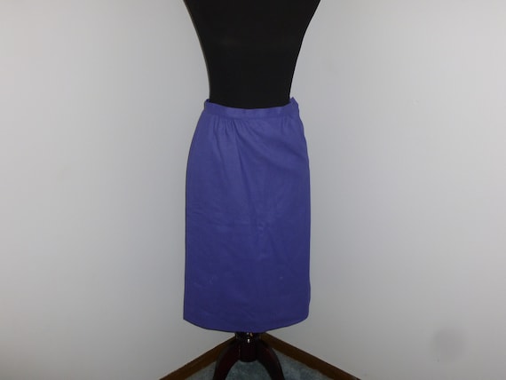 Vintage Pendleton Skirt Blue/Purple Wool Made in … - image 2