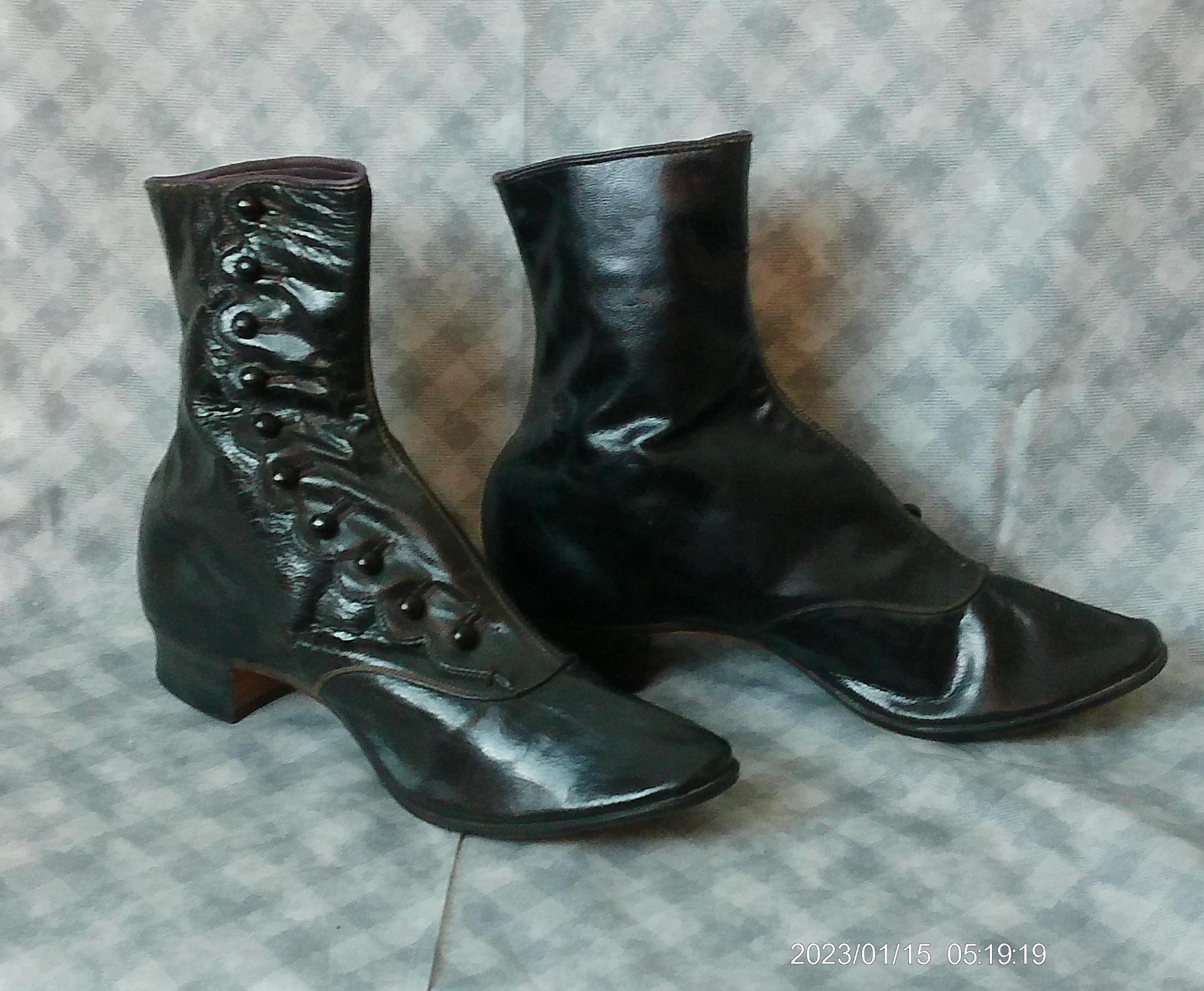 Victorian button boots - Etsy 日本