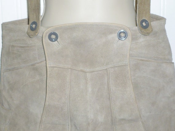 Vintage Lederhosen German Austrian Bavarian Suede… - image 4