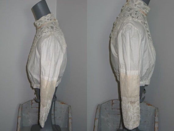 Antique Victorian Blouse Circa 1880-1900-Fine Tra… - image 10