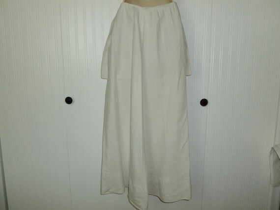 Antique Edwardian LINEN Skirt c1900s Walking Skir… - image 7