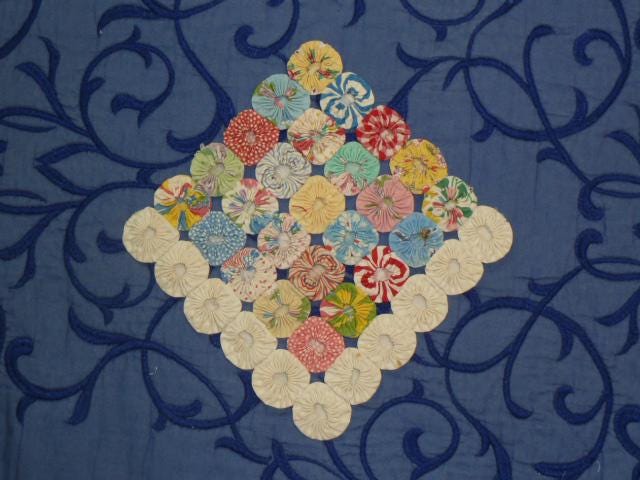Antique yoyo quilt - Etsy 日本
