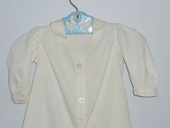 Darling Antique Childrens Coat~Textured White Cot… - image 2