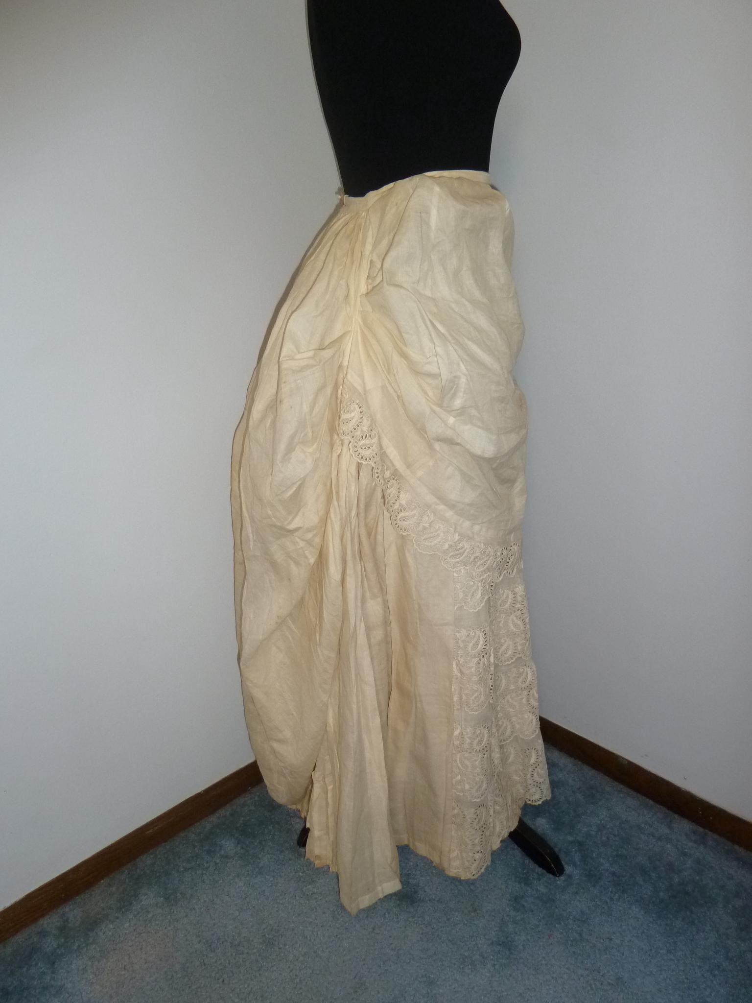 White French Linen Antique Skirt - Etsy