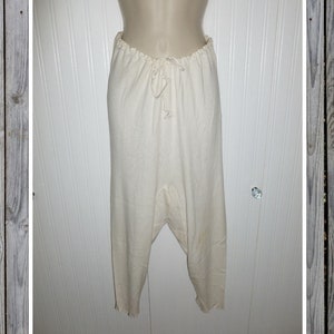 Antique Cotton Knit Union Suit Vintage Long Johns Long Underwear 