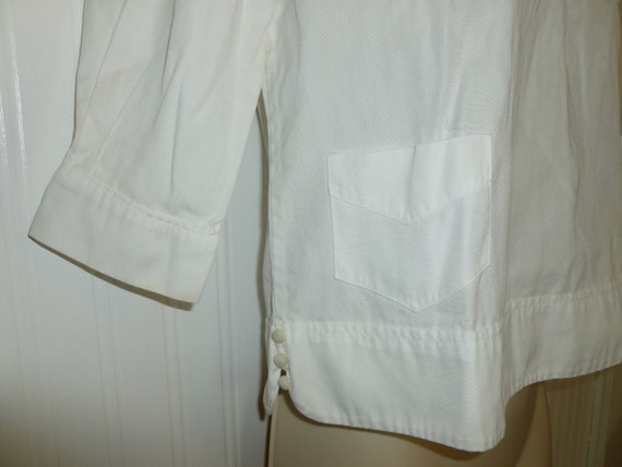 Cute Vintage SAILOR Blouse Shirt 1940s 1950s Nava… - image 3